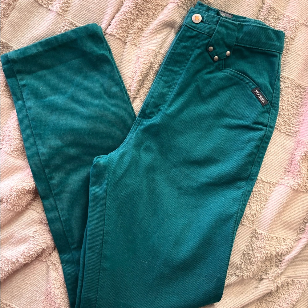 Vintage RARE Rockies Teal size 26 western  Rocky Mountain 90s